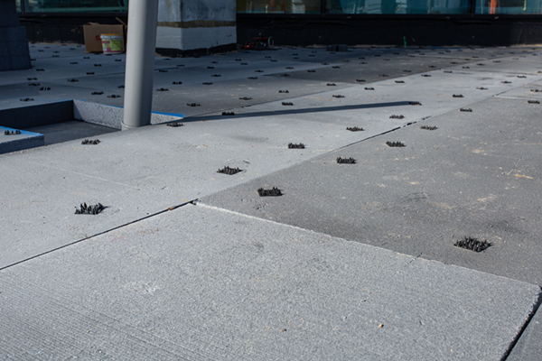 EPS constructie op dak parkeergarage nhow RAI hotel in Amsterdam